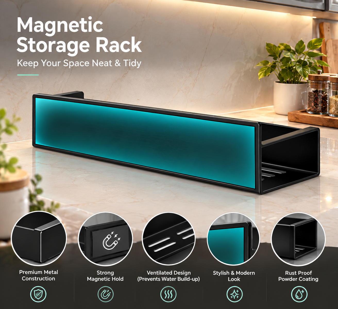 Magniqo™ Magnetic Storage Rack